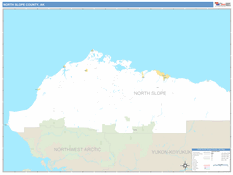 North Slope Borough (County), AK Digital Map Basic Style